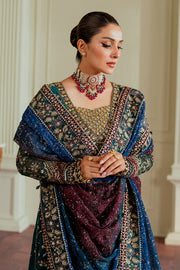 Baroque Chantelle Embroidered Chiffon Unstitched 3Pc Suit EC-03