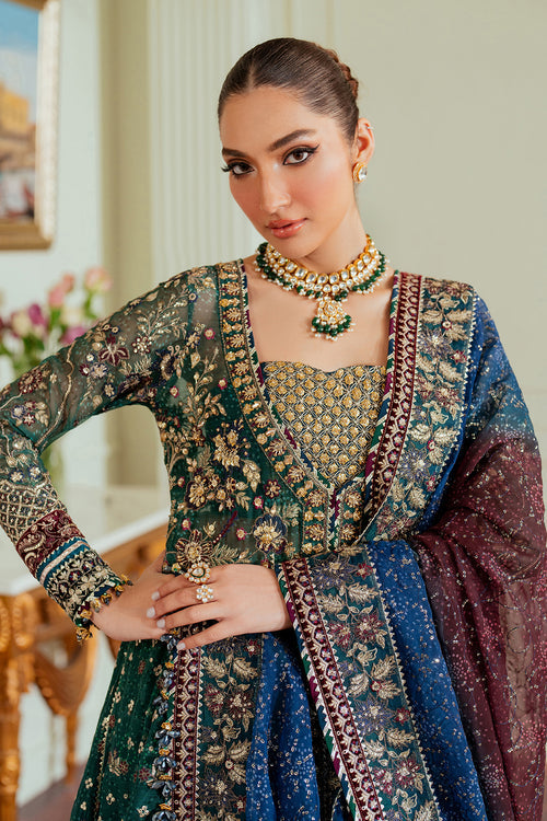 Baroque Chantelle Embroidered Chiffon Unstitched 3Pc Suit EC-03