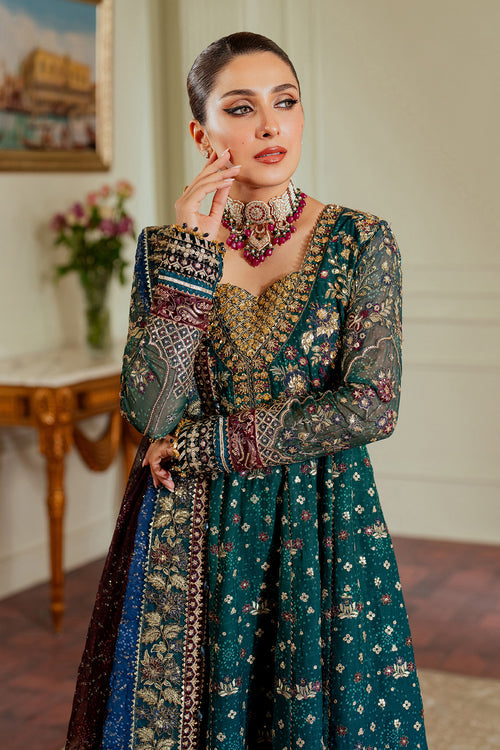 Baroque Chantelle Embroidered Chiffon Unstitched 3Pc Suit EC-03