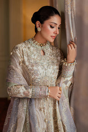 Baroque Chantelle Embroidered Net Unstitched 3Pc Suit EC-06