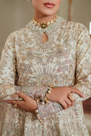 Baroque Chantelle Embroidered Net Unstitched 3Pc Suit EC-06