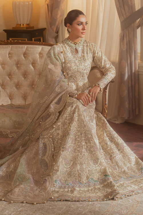 Baroque Chantelle Embroidered Net Unstitched 3Pc Suit EC-06