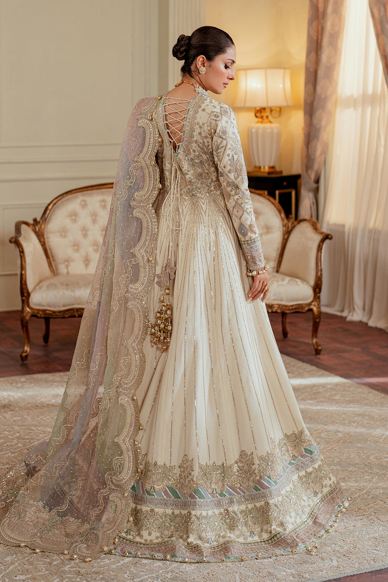 Baroque Chantelle Embroidered Net Unstitched 3Pc Suit EC-06