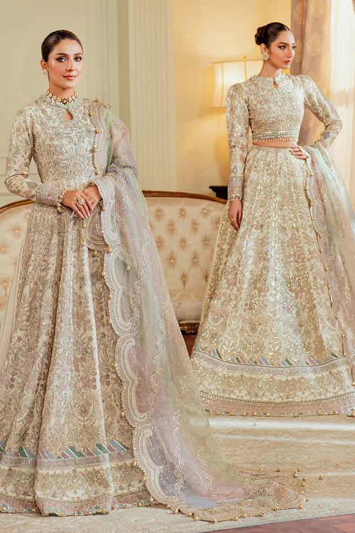 Baroque Chantelle Embroidered Net Unstitched 3Pc Suit EC-06