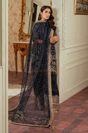 Baroque Chantelle Embroidered Raw Silk Unstitched 3Pc Suit EC-07