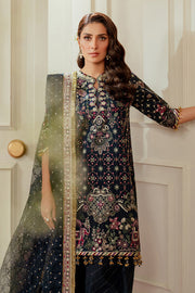 Baroque Chantelle Embroidered Raw Silk Unstitched 3Pc Suit EC-07