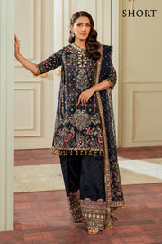 Baroque Chantelle Embroidered Raw Silk Unstitched 3Pc Suit EC-07
