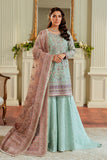 Baroque Chantelle Embroidered Zari Net Unstitched 3Pc Suit EC-08