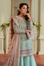 Baroque Chantelle Embroidered Zari Net Unstitched 3Pc Suit EC-08