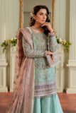 Baroque Chantelle Embroidered Zari Net Unstitched 3Pc Suit EC-08