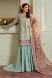 Baroque Chantelle Embroidered Zari Net Unstitched 3Pc Suit EC-08