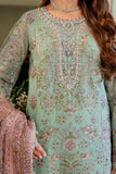 Baroque Chantelle Embroidered Zari Net Unstitched 3Pc Suit EC-08