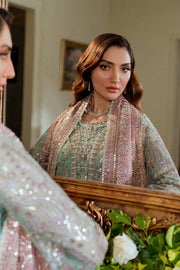Baroque Chantelle Embroidered Zari Net Unstitched 3Pc Suit EC-08