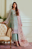 Baroque Chantelle Embroidered Zari Net Unstitched 3Pc Suit EC-08