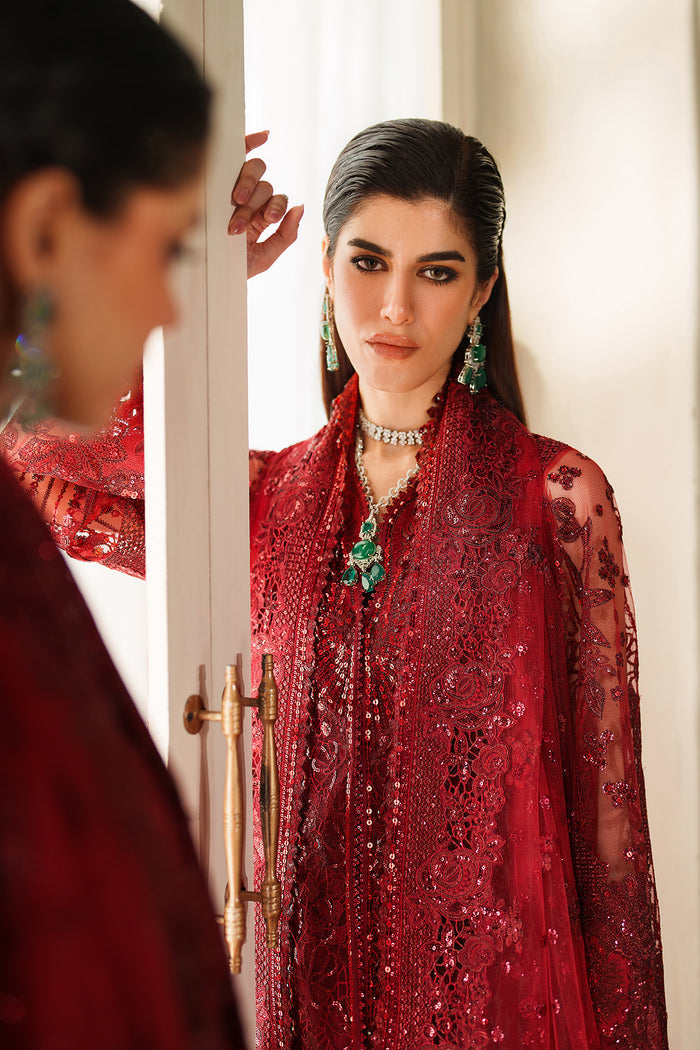 Baroque Chantelle Embroidered Net Unstitched 3Pc Suit CH14-01