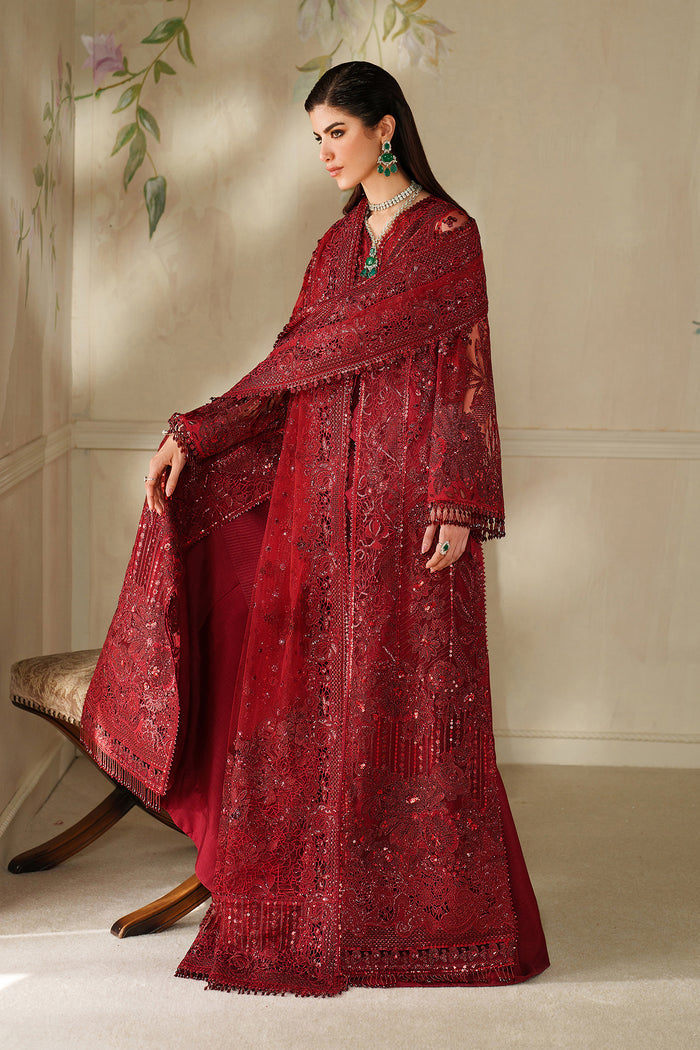 Baroque Chantelle Embroidered Net Unstitched 3Pc Suit CH14-01