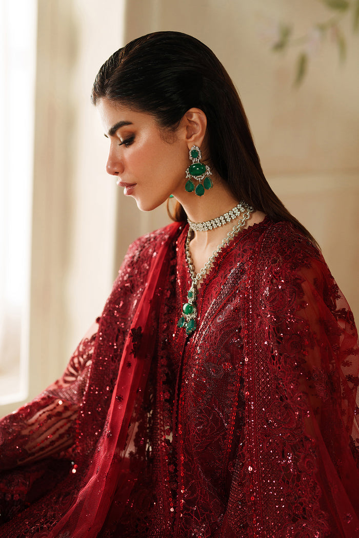 Baroque Chantelle Embroidered Net Unstitched 3Pc Suit CH14-01