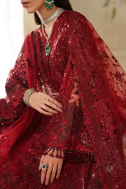 Baroque Chantelle Embroidered Net Unstitched 3Pc Suit CH14-01