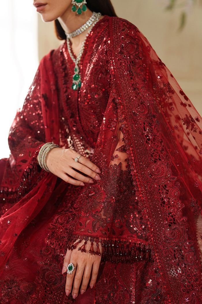 Baroque Chantelle Embroidered Net Unstitched 3Pc Suit CH14-01
