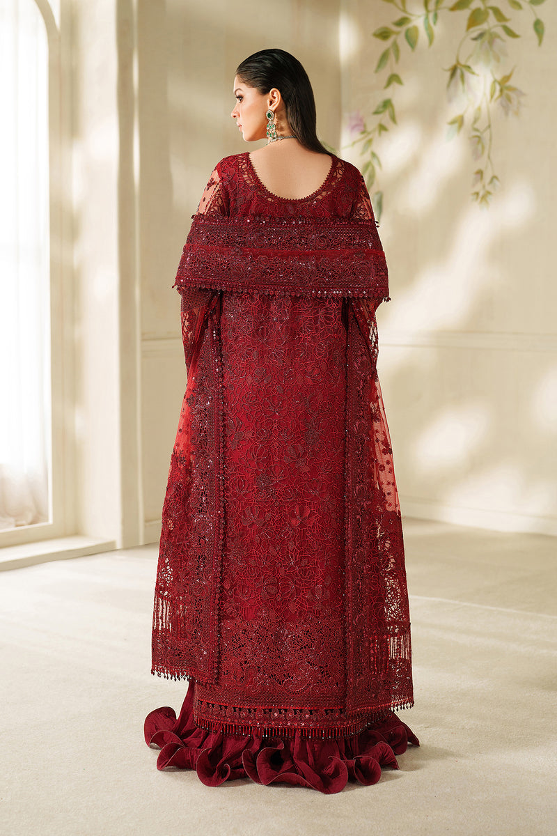 Baroque Chantelle Embroidered Net Unstitched 3Pc Suit CH14-01