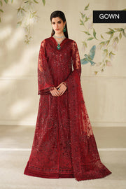 Baroque Chantelle Embroidered Net Unstitched 3Pc Suit CH14-01