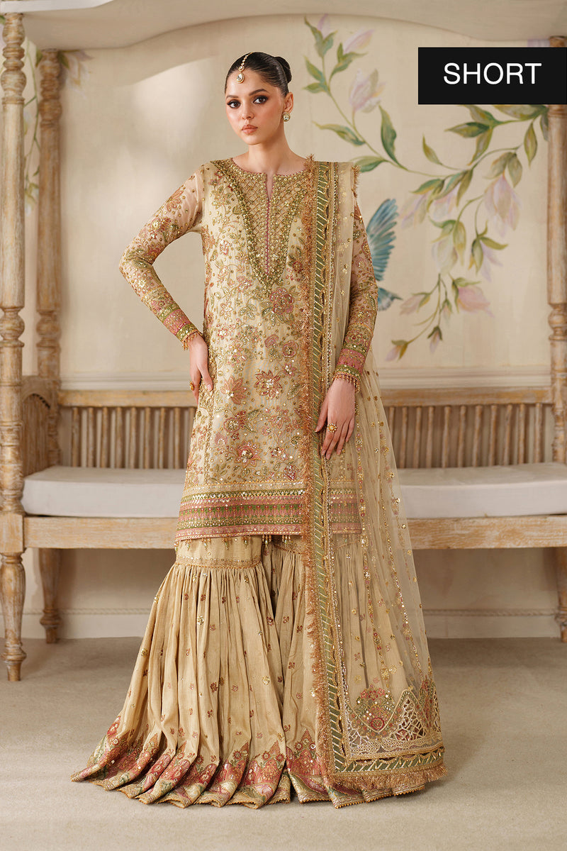 Baroque Chantelle Embroidered Net Unstitched 3Pc Suit CH14-02
