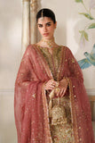 Baroque Chantelle Embroidered Net Unstitched 3Pc Suit CH14-02