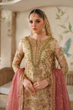 Baroque Chantelle Embroidered Net Unstitched 3Pc Suit CH14-02