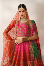 Baroque Chantelle Embroidered Raw Silk Unstitched 3Pc Suit CH14-03