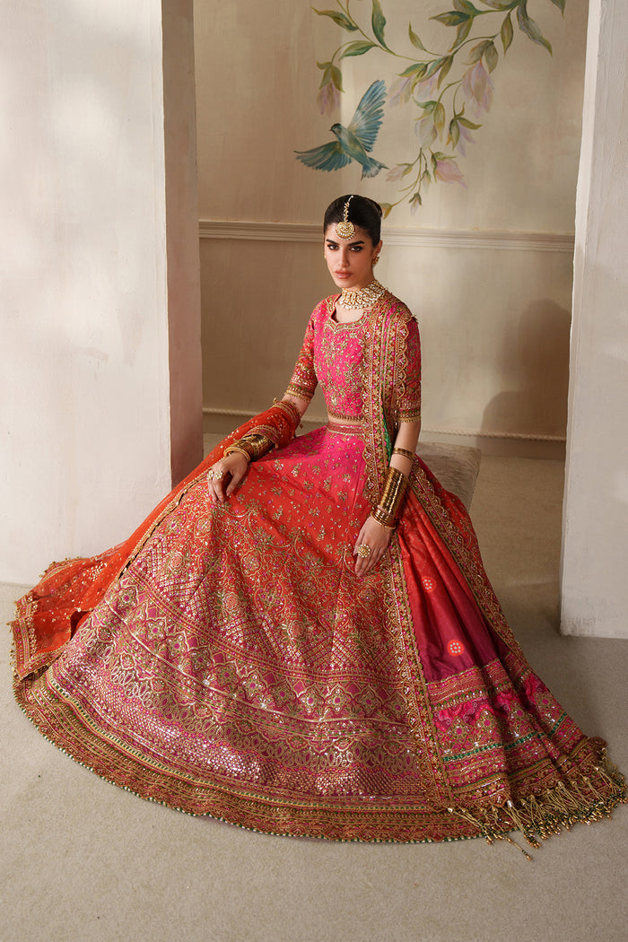 Baroque Chantelle Embroidered Raw Silk Unstitched 3Pc Suit CH14-03