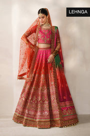 Baroque Chantelle Embroidered Raw Silk Unstitched 3Pc Suit CH14-03