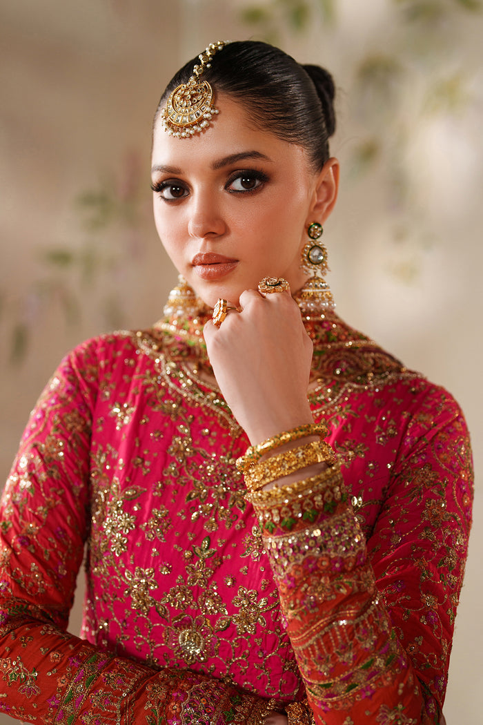 Baroque Chantelle Embroidered Raw Silk Unstitched 3Pc Suit CH14-03