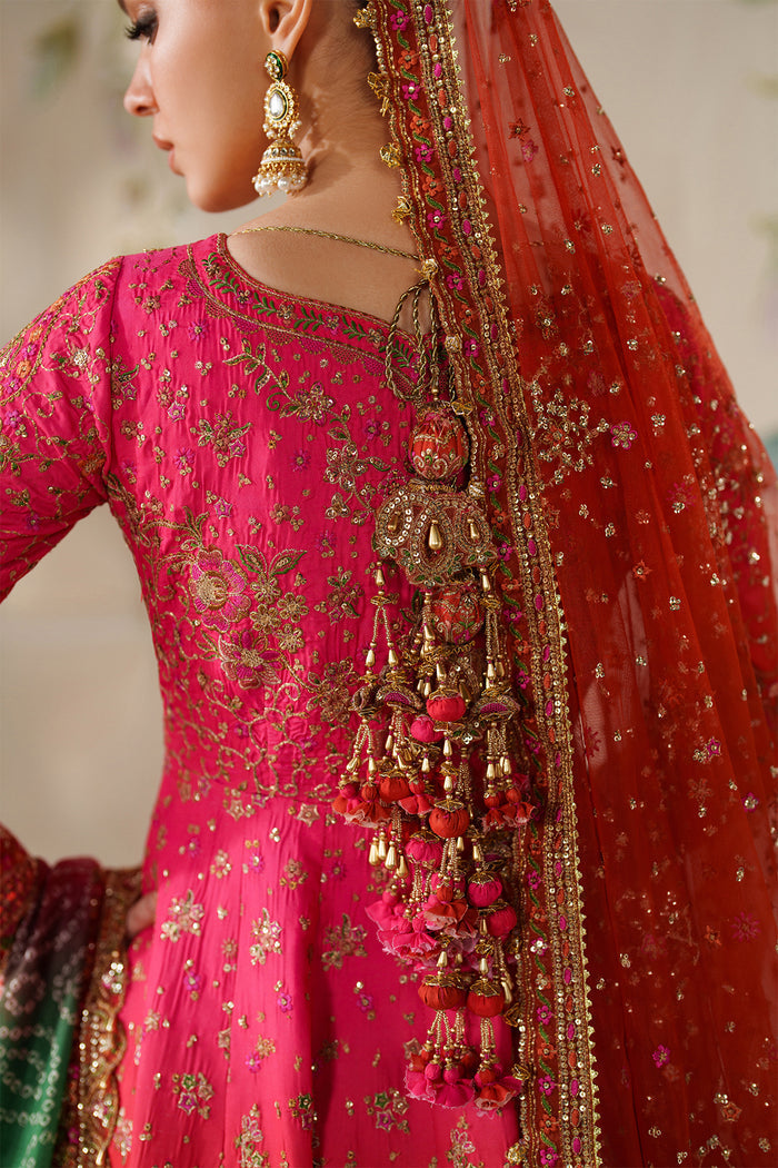 Baroque Chantelle Embroidered Raw Silk Unstitched 3Pc Suit CH14-03
