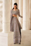 Baroque Chantelle Embroidered Net Unstitched 3Pc Suit CH14-04