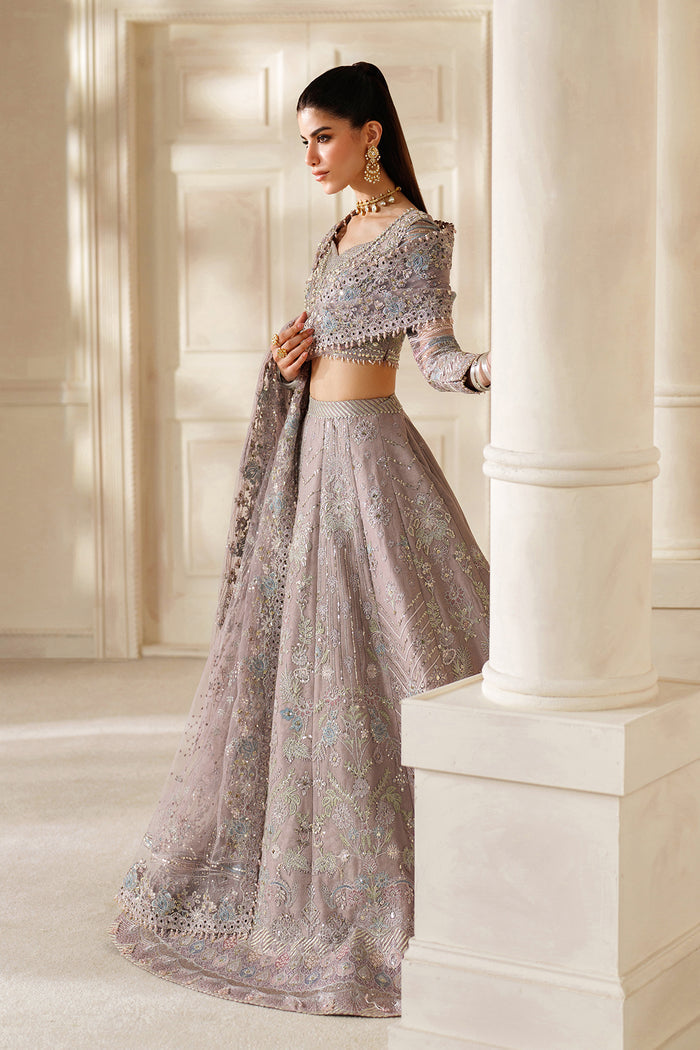 Baroque Chantelle Embroidered Net Unstitched 3Pc Suit CH14-04