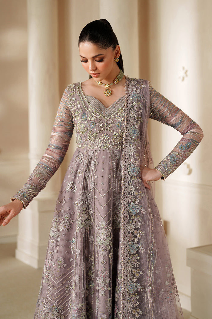 Baroque Chantelle Embroidered Net Unstitched 3Pc Suit CH14-04