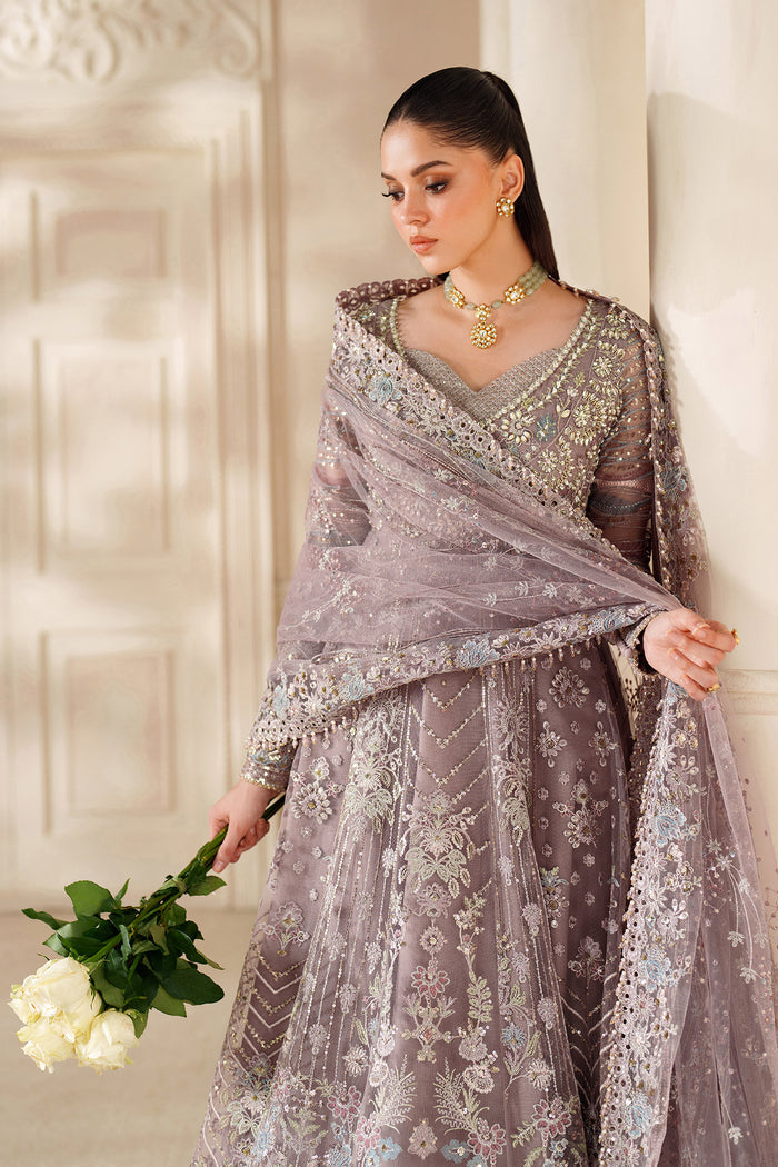 Baroque Chantelle Embroidered Net Unstitched 3Pc Suit CH14-04