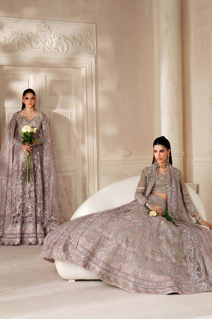 Baroque Chantelle Embroidered Net Unstitched 3Pc Suit CH14-04