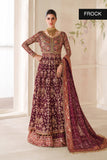Baroque Chantelle Embroidered Chiffon Unstitched 3Pc Suit CH14-05