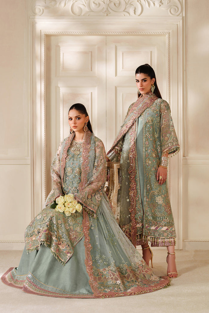 Baroque Chantelle Embroidered Net Unstitched 3Pc Suit CH14-06