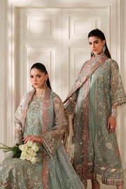 Baroque Chantelle Embroidered Net Unstitched 3Pc Suit CH14-06