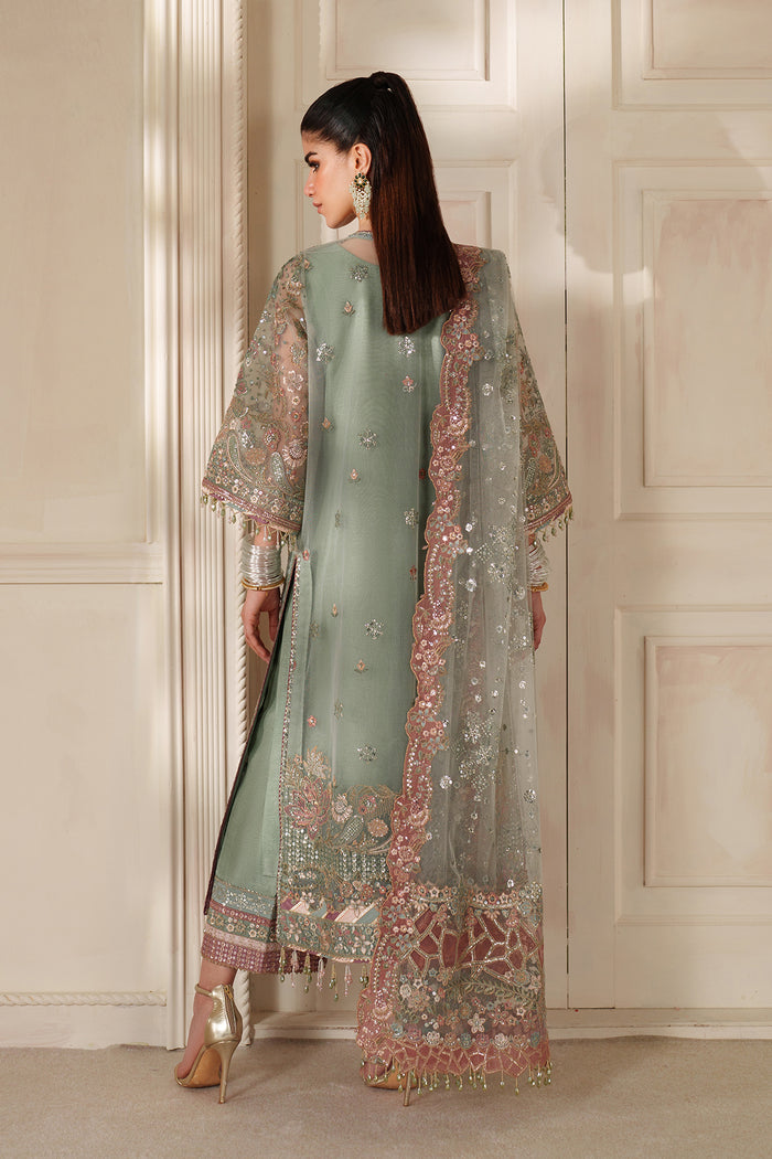 Baroque Chantelle Embroidered Net Unstitched 3Pc Suit CH14-06