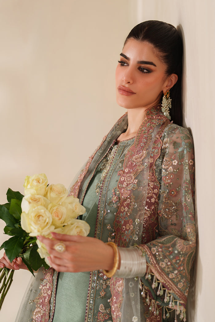 Baroque Chantelle Embroidered Net Unstitched 3Pc Suit CH14-06