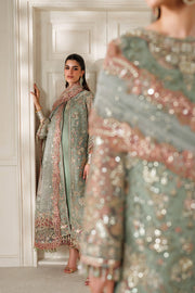 Baroque Chantelle Embroidered Net Unstitched 3Pc Suit CH14-06