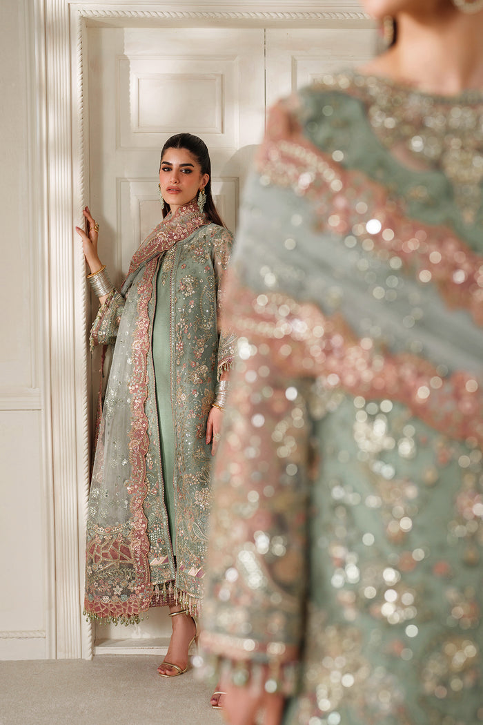 Baroque Chantelle Embroidered Net Unstitched 3Pc Suit CH14-06