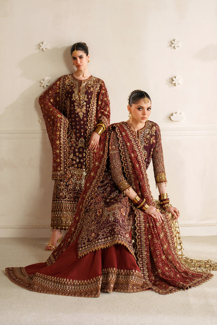 Baroque Chantelle Embroidered Chiffon Unstitched 3Pc Suit CH14-07