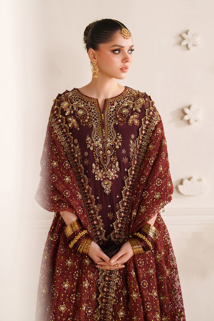Baroque Chantelle Embroidered Chiffon Unstitched 3Pc Suit CH14-07