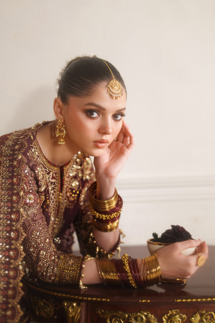 Baroque Chantelle Embroidered Chiffon Unstitched 3Pc Suit CH14-07