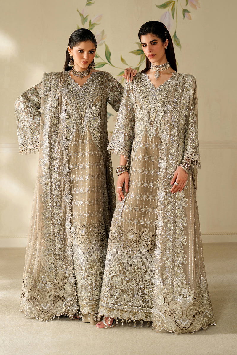 Baroque Chantelle Embroidered Chiffon Unstitched 3Pc Suit CH14-08