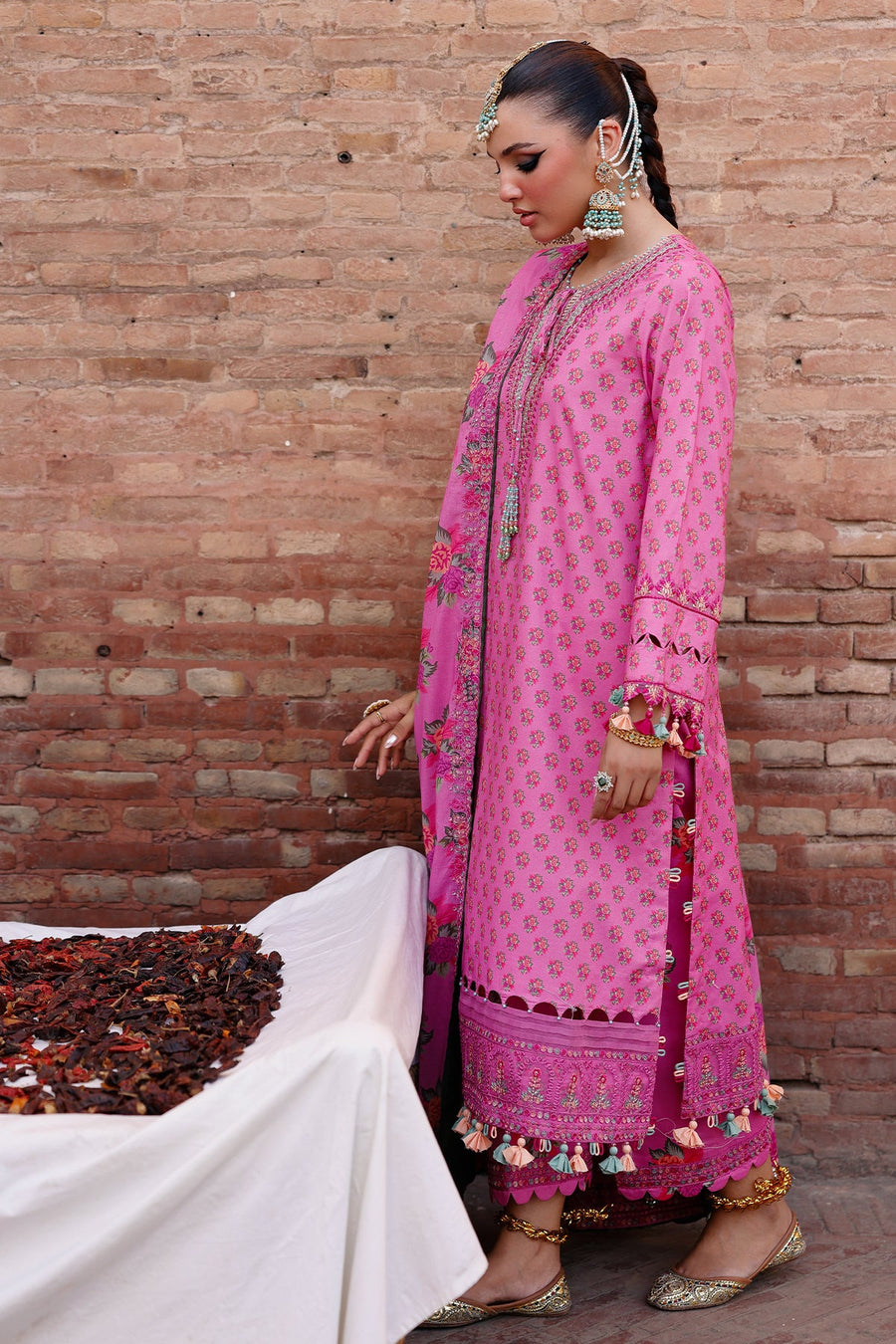 Charizma Summer Lawn Unstitched Embroidered 3Pc Suit CH6-01